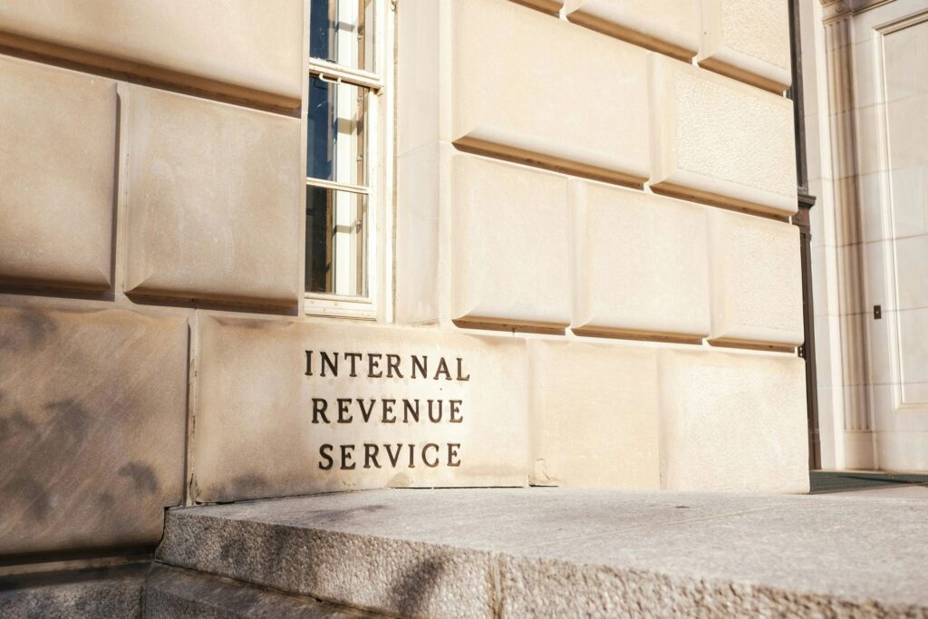 Exterior of the Internal Revenue Service building in Washington, D.C.